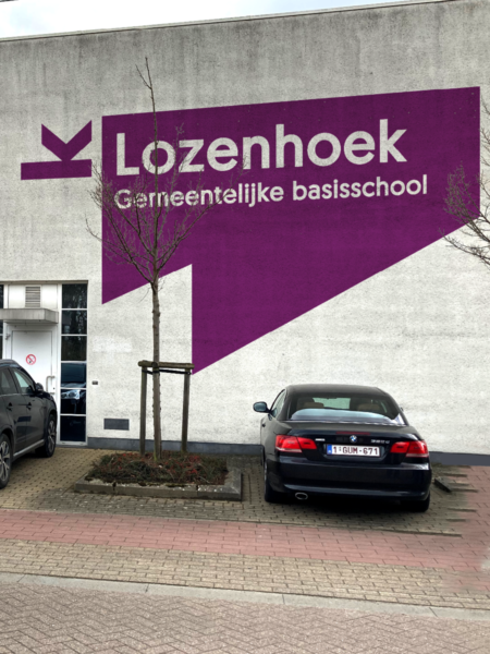 Sticker gebouw Lozenhoek Gemeente Keerbergen