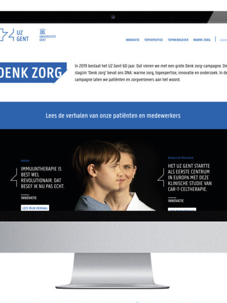 UZ Gent website Denkzorg